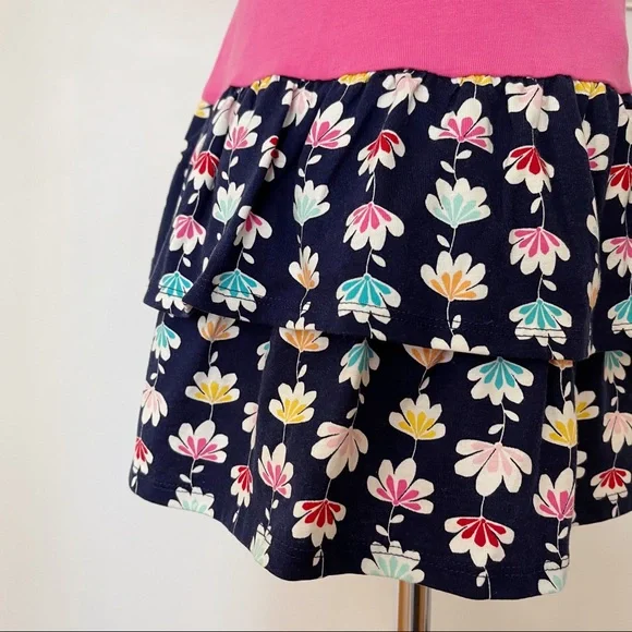 Gymboree Pink Blue Ruffle Short Sleeve Dress 3T - Picture 4 of 12